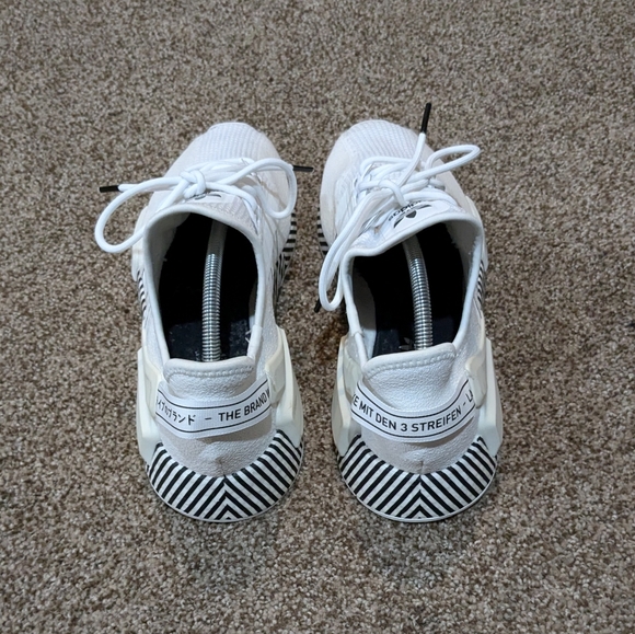 Adidas NMD R1 V2 Men's Size 11 Dazzle Camo Cloud White Shoes - Picture 6 of 8